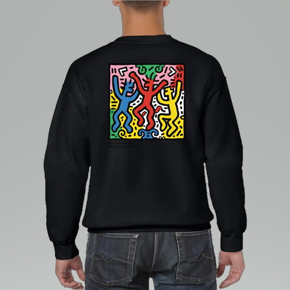 Keith Haring Vintage Retro Graphic SWEATSHIRT, for men & women, up to size 5XL.