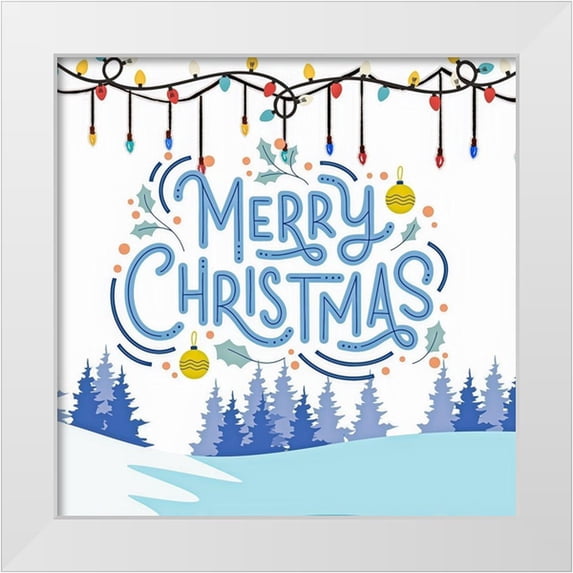 Keith, Jesse 20x20 White Modern Wood Framed Museum Art Print Titled - Merry Christmas
