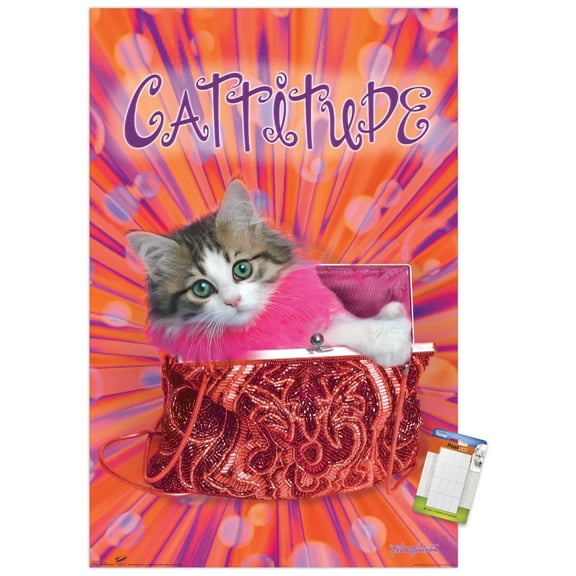 Keith Kimberlin - Cattitude Wall Poster, 14.725" x 22.375"