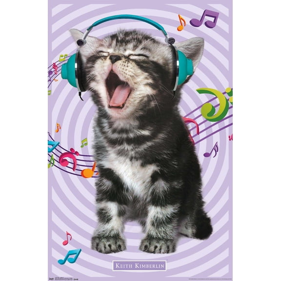 Keith Kimberlin - Kitten - Singing Wall Poster, 14.725" x 22.375"