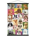 thumbnail image 1 of Keith Kimberlin - Puppies Grid Wall Poster with Wooden Magnetic Frame, 22.375" x 34", 1 of 3