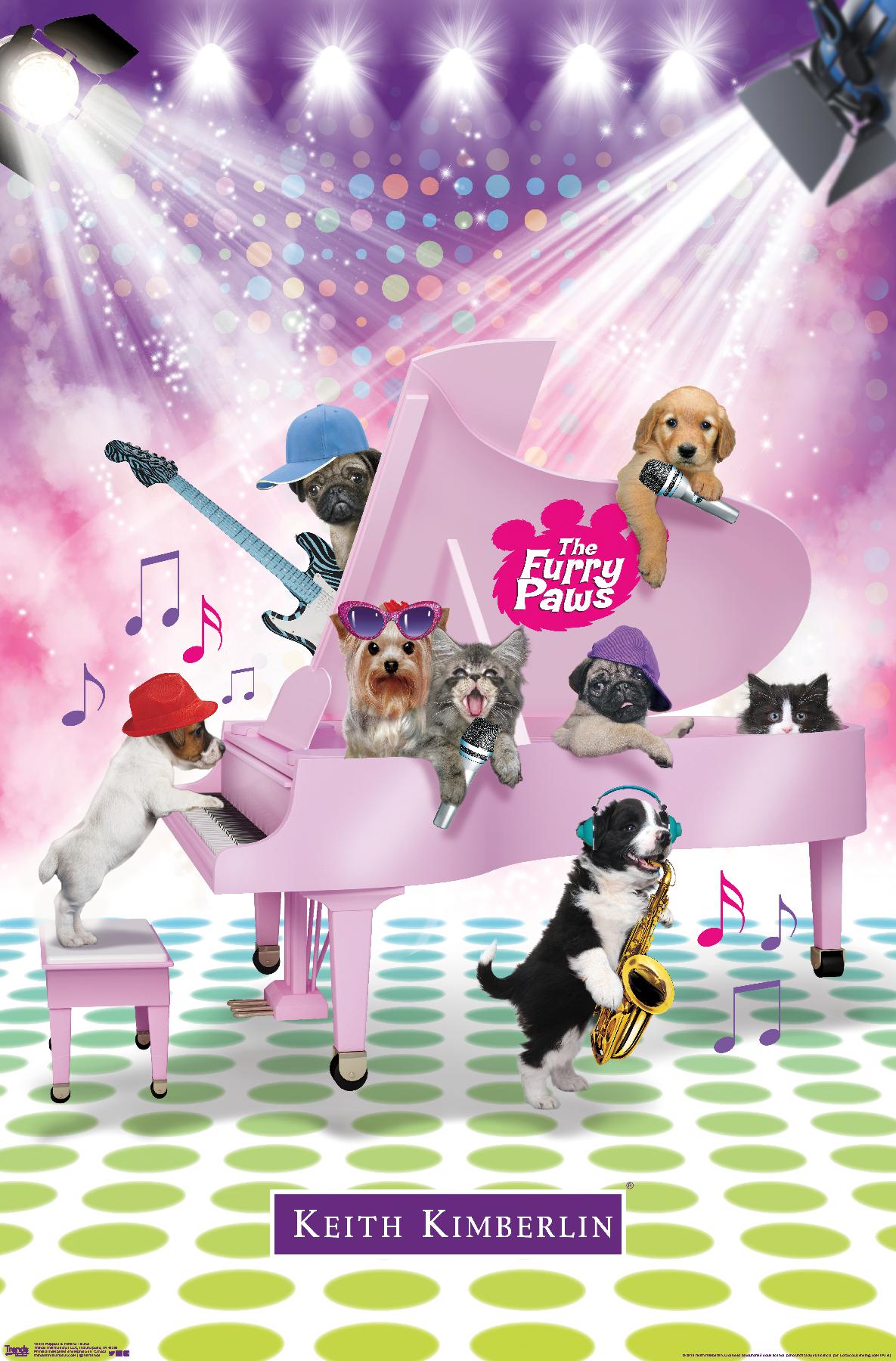 Keith Kimberlin - Puppies and Kittens Band Wall Poster, 22.375" x 34"