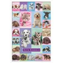 Keith Kimberlin - Puppies and Kittens Wall Poster, 14.725" x 22.375", Framed