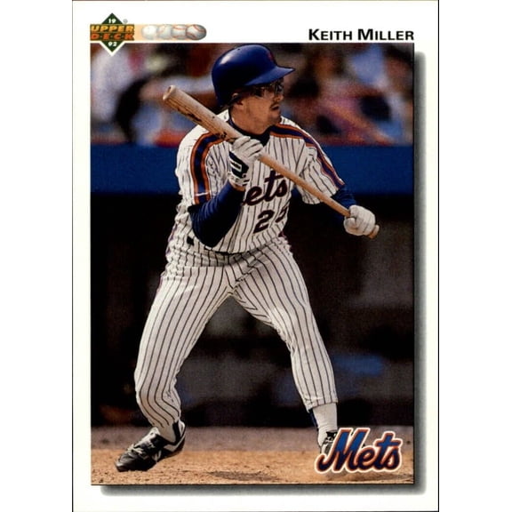 Keith Miller 1992 Upper Deck MLB #383 Baseball Card New York Mets