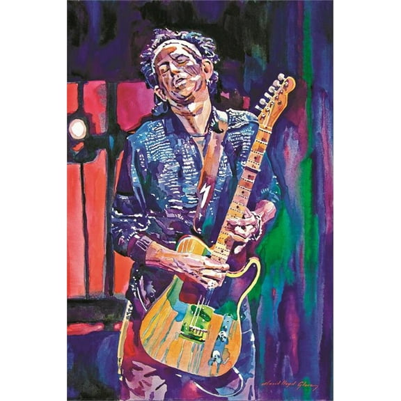 Keith Richards By: David Lloyd Glover Poster 24in x 36in
