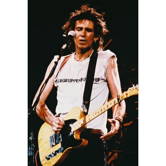 Keith Richards Guitar Concert 24x36 Poster