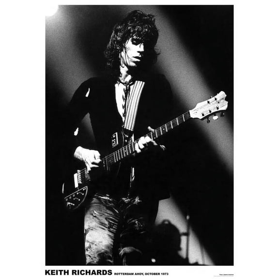 Keith Richards Live Rolling Stones - Rotterdam 1973 Poster (24 x 36)