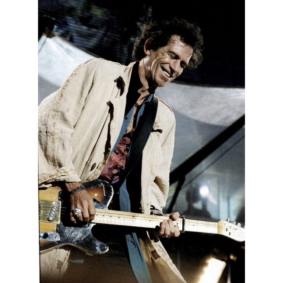Keith Richards of The Rolling Stones performing on stage Photo Print  (24 x 30)
