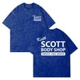 thumbnail image 1 of Keith Scott Body Shop One Tree Hill Washed T-shirt Crewneck Short Sleeve Streetwear Women Men Cotton Tee, 1 of 2