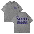 thumbnail image 1 of Keith Scott Body Shop One Tree Hill Washed T-shirt Crewneck Short Sleeve Streetwear Women Men Cotton Tee, 1 of 2
