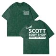 thumbnail image 1 of Keith Scott Body Shop One Tree Hill Washed T-shirt Crewneck Short Sleeve Streetwear Women Men Cotton Tee, 1 of 2
