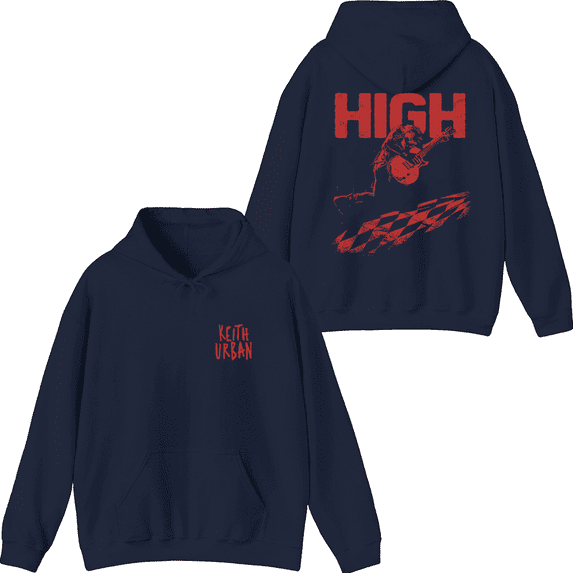 Keith Urban Merch HIGH Hoodie Printed Hoodies Unisex Men Women Long Sleeve Pullover Top