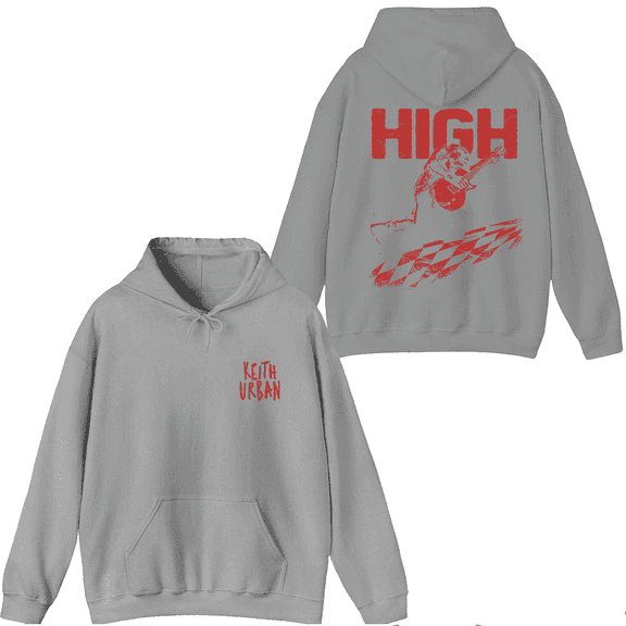 Keith Urban Merch HIGH Hoodie Printed Hoodies Unisex Men Women Long Sleeve Pullover Top