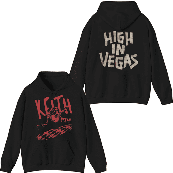 Keith Urban Merch HIGH In Vegas Hoodie Printed Hoodies Men Women Long Sleeve Pullover