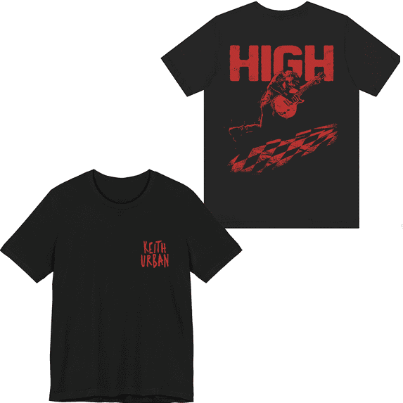 Keith Urban Merch HIGH T-shirt Printed Shirt Unisex Men Women Tee Short Sleeve Crewneck Top