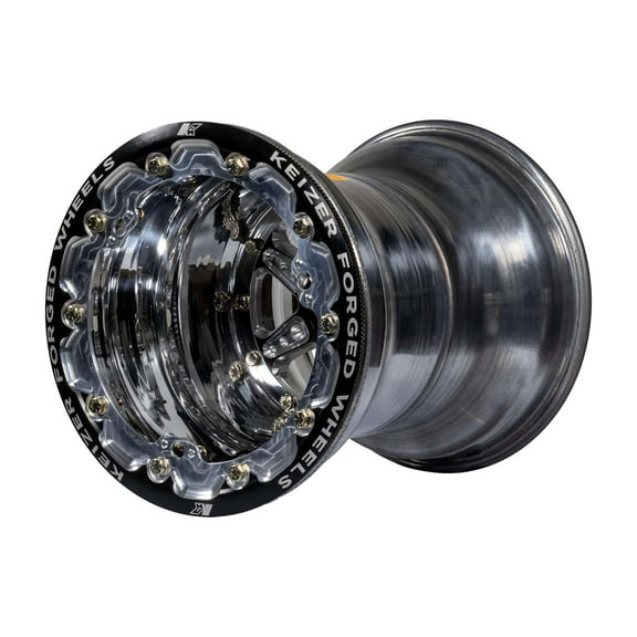 Keizer 10135SPFBLT 10x13 Beadlock Wheel W/ Tabs, 27 Spline, 5 Off