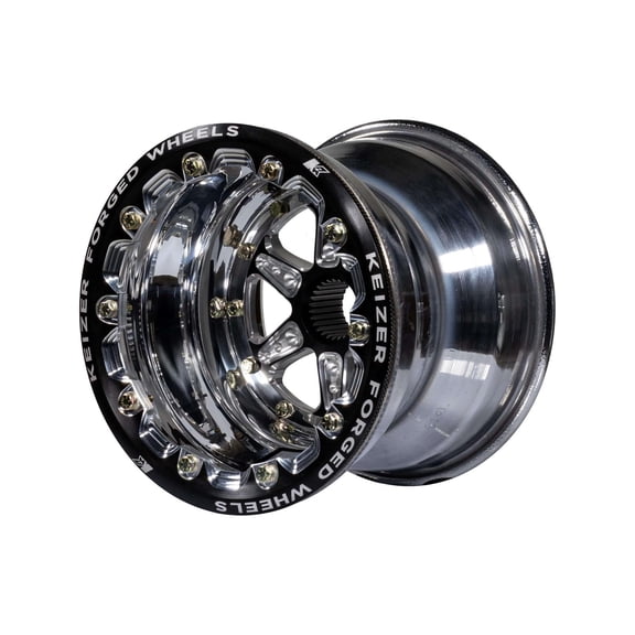 Keizer 10145SPFBL 10x14 Beadlock Wheel, 27 Spline, 5 Inch Offset