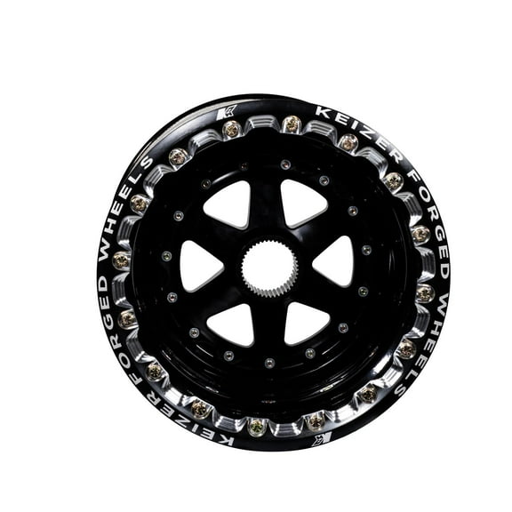 Keizer 15157SPIFBLB 15x15 Inner Beadlock Wheel, 7 Off, Black