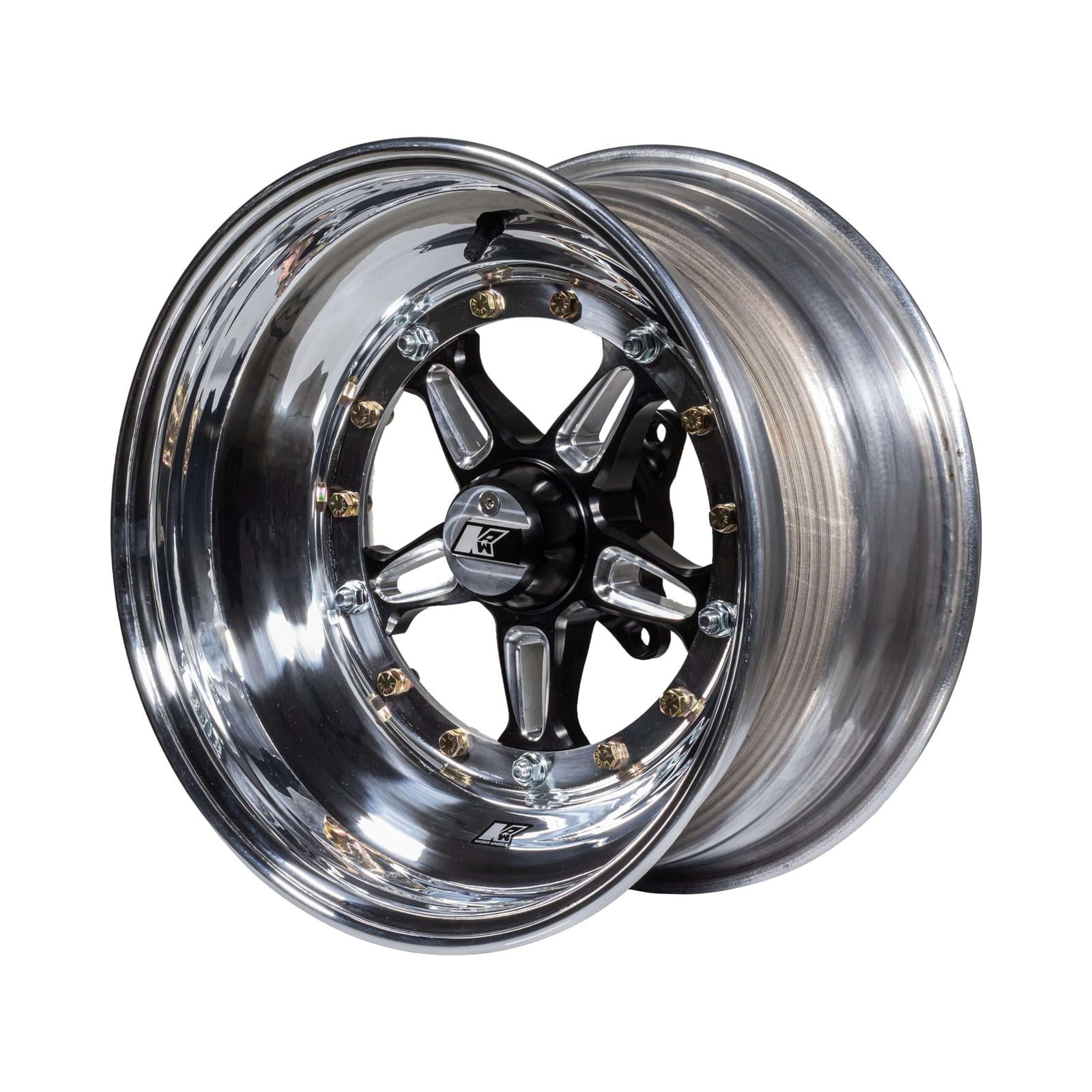 Keizer 1585BC 15x8 Direct Mount Wheel, 4 Inch Offset, Polished ...