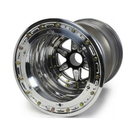 Keizer Aluminum Wheels KAW15158SPIBL 15 x 15 in. 7 in. Backspace Inner Beadlock 42T Splined Wheel