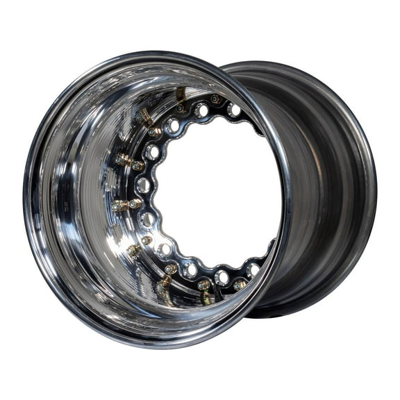 Keizer W15145 15x14 Wide 5 Wheel, Polished, 5 Inch Offset