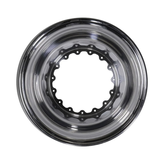 Keizer W159FBL 15x9 Wide 5 Beadlock Wheel Half, Polished