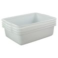 thumbnail image 1 of Kekow 4-Pack 22 L Commercial Bus Tubs/Bus Box, Large Plastic Tote Box,  White, 1 of 7