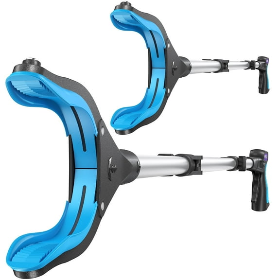 44 inch Grabber Reacher Tool for Seniors 2 Pack, Foldable Reacher Grabbers Pickup Stick with Anti-Slip 360° Rotating Jaw, 4" Wide Extended Claw with Magnet for Disabled, after Surgery Recovery