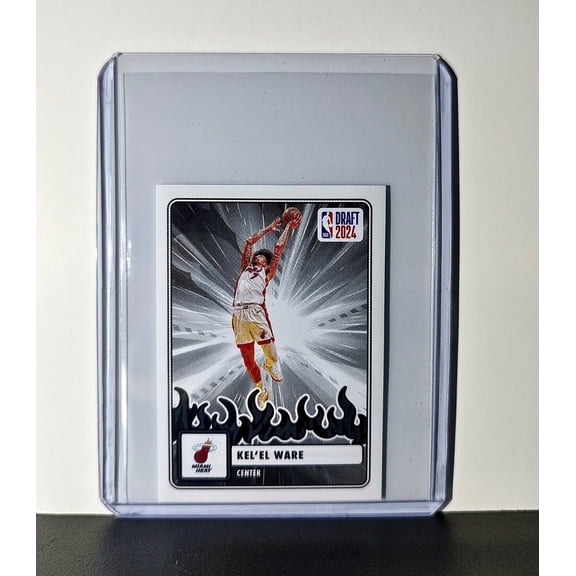 Kel'El Ware Rookie Draft 2024-25 Panini NBA #93 Sticker Card Miami Heat
