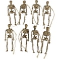 thumbnail image 1 of KelaJuan 8PCS Mini Skeleton Figurines Small Halloween Skeleton Decor for Indoor Party Outdoor Graveyard Haunted House Accessories, 1 of 8