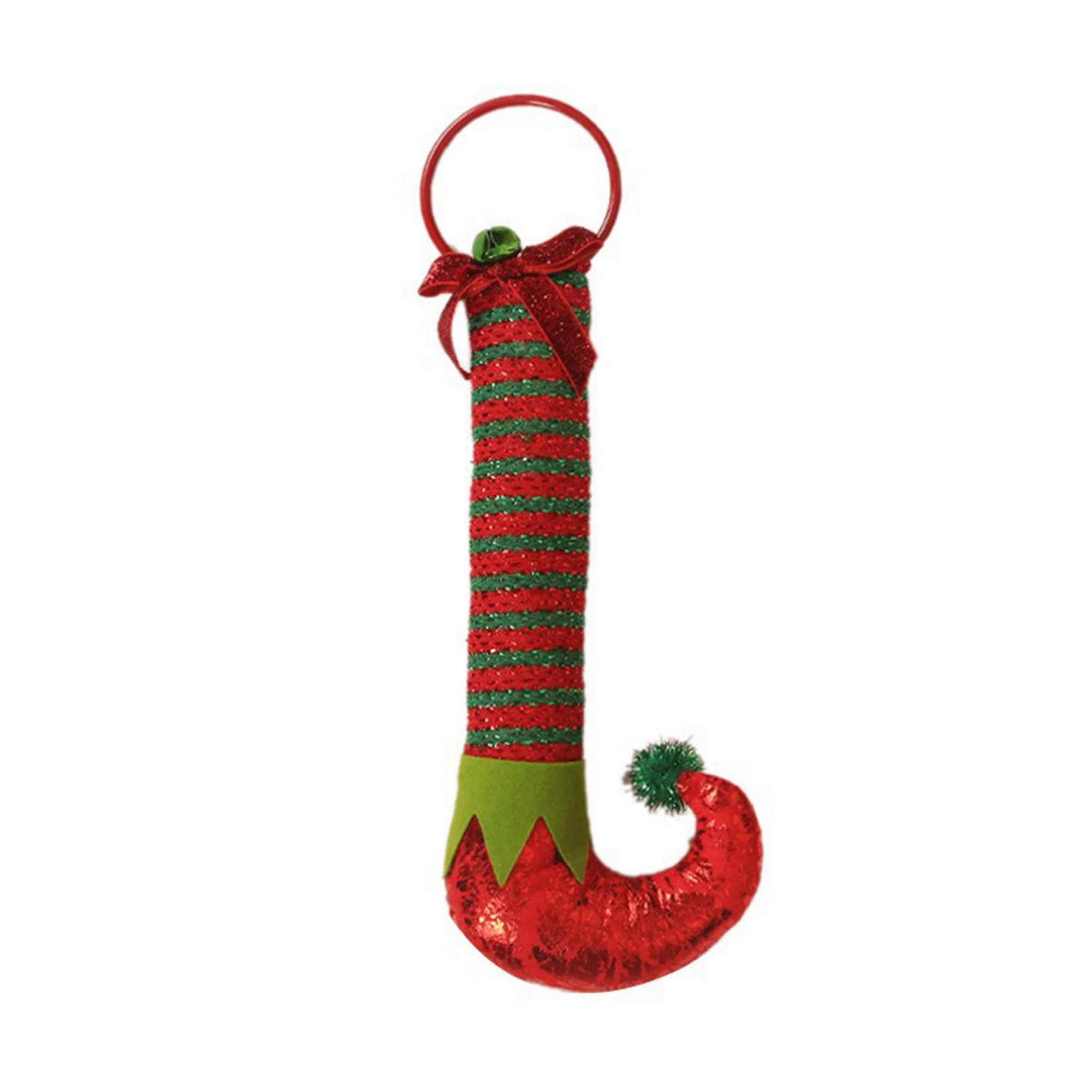KelaJuan Christmas Elf Legs Sparkle Stuffed Elf Legs Hanging Ornaments