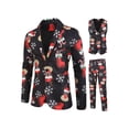 thumbnail image 1 of KelaJuan Men Christmas Suit Funny Long Sleeve Single Breasted Jacket Blazer with Vest Pants Set Party Outfit, 1 of 6