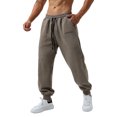thumbnail image 1 of KelaJuan Men Fashion Loose Pants Letter Print Drawstring Elastic Waist Trousers Fall Casual Jogger Pants Sweatpants with Pockets, 1 of 6