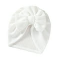 thumbnail image 1 of KelaJuan Newborn Baby Turban Hat, Classic Bow Knot Beanie Cap Stretchy Head Wrap for Infants, 1 of 6