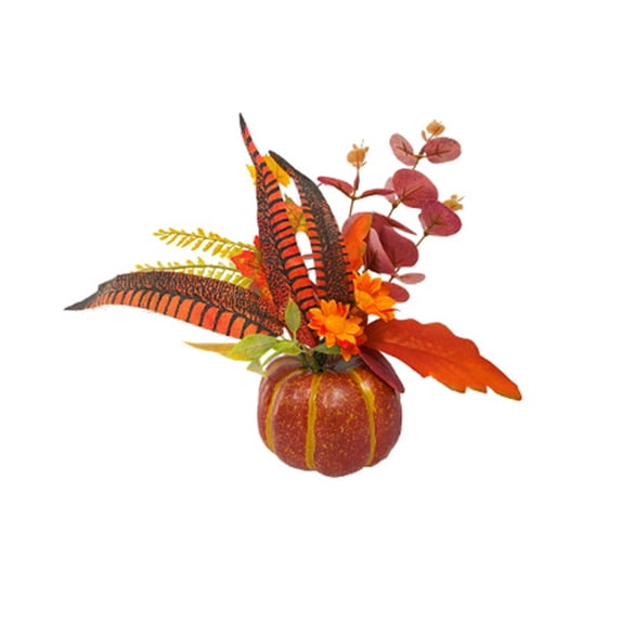 KelaJuan Simulation Pumpkin Ornaments Dining Table Centerpieces Halloween Decoration Autumn Table Decor Berry Crafts Accessories Supply