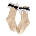 thumbnail image 1 of KelaJuan Toddler Girls Bow Socks Soft Frilly Socks Princess Dress Socks Kids Crew Socks with Bows, 1 of 6