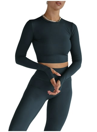 Long Sleeve Cropped Workout Top