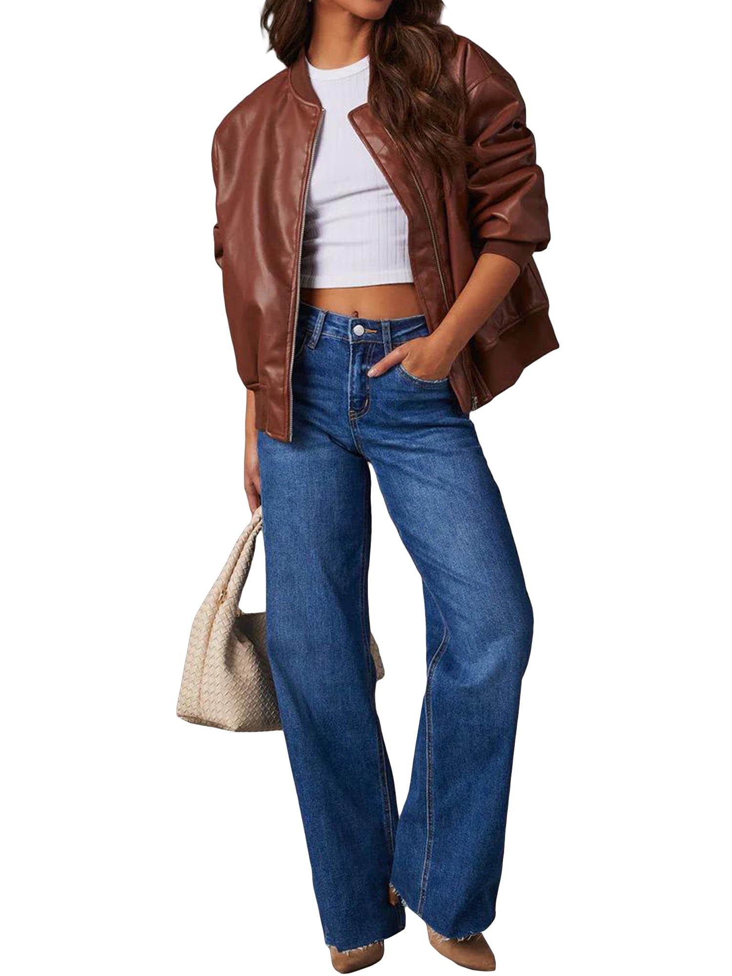 Women Jackets Lightweight Striped Biker Jacket Zip Up Bomber Women Jackets Lightweight Striped Biker Jacket Zip Up Bomber