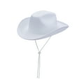 thumbnail image 1 of KelaJuan Women Men Cowboy Hat Classic Roll Up Brim Fedora Cowgirl Hat Western Cowboy Hat Stage Performance Hat, 1 of 6