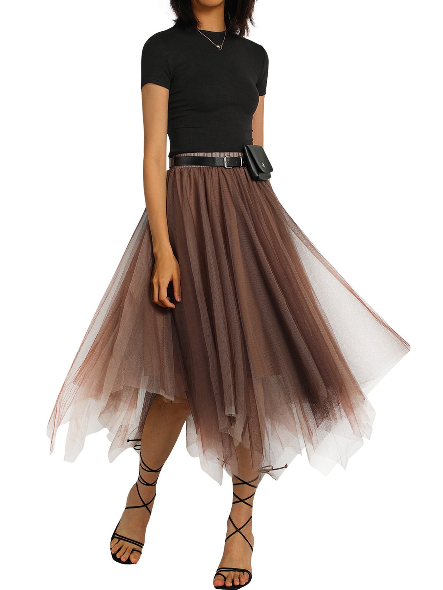 Layered clearance skirt belt