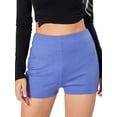 thumbnail image 1 of KelaJuan Women Shiny Rhinestone Shorts Sparkly High Waist Summer Short Pants for Beach Nightclub Streetwear, 1 of 8