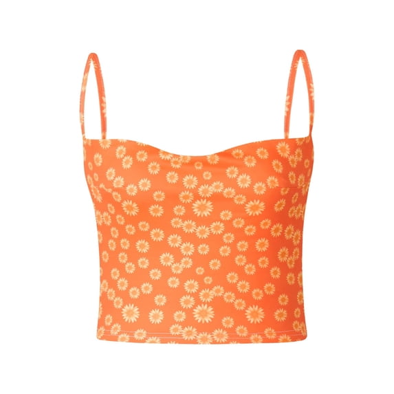 KelaJuan Women Short Vest Tops, Sleeveless Floral Off Shoulder Casual Party Street Crop Sling Vest