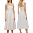 thumbnail image 1 of KelaJuan Women Sleeveless Corset Dress Back Zip Casual A-Line Party Cocktail Streetwear Dress, 1 of 6