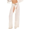 thumbnail image 1 of KelaJuan Women Summer Fashion Club Pants Open Crotch Wide Leg Sequin Party Pants for Cocktail, Cosplay, Stage, 1 of 5