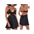 thumbnail image 1 of KelaJuan Women Summer Sling Dress, Sleeveless Backless Off Shoulder Solid Color Casual Party Dress, 1 of 8