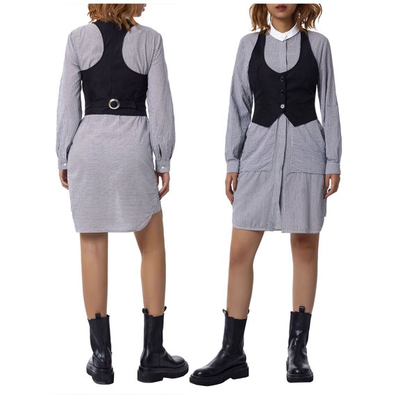 KelaJuan Women Waistcoat, Adults Solid Color V-Neck Sleeveless Blouse Vest Camisole for Female, Black