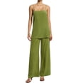 thumbnail image 1 of KelaJuan Women’s 2 Piece Summer Outfits Sleeveless Spaghetti Strap Cami Tops + Pants Set Loungewear, 1 of 6