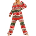 thumbnail image 1 of KelaJuan Women's Christmas Pajamas Romper Long Sleeve Zip Up Hooded Jumpsuit Sleepwear Print Nightwear, 1 of 6