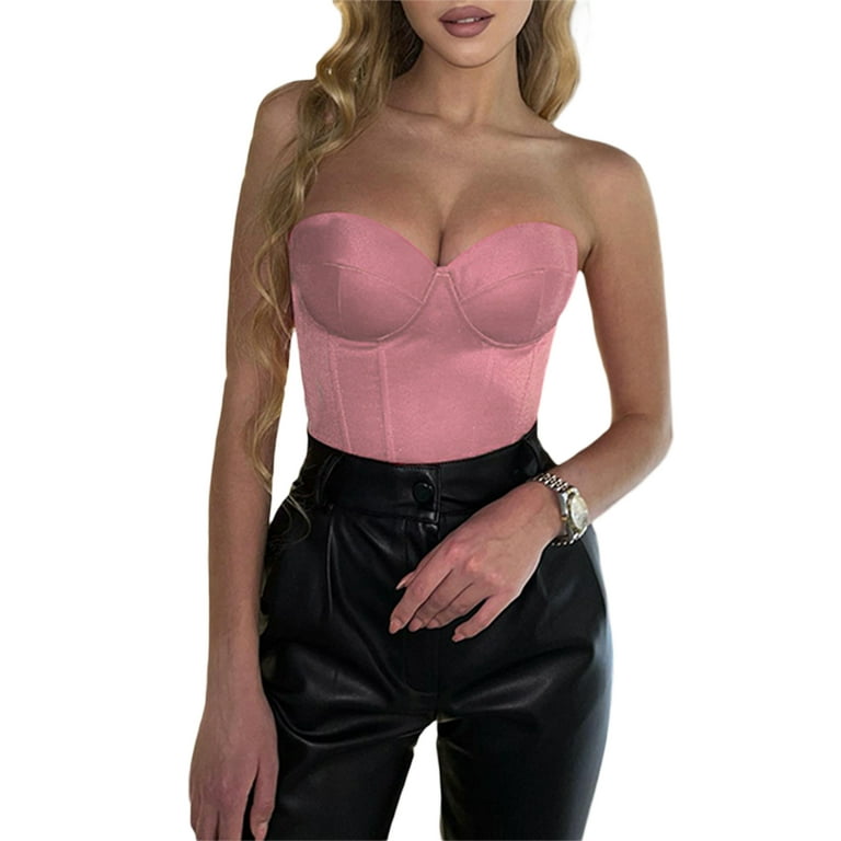 Women's Solid Color Tube Top Corset Women's Solid Color Tube Top Corset