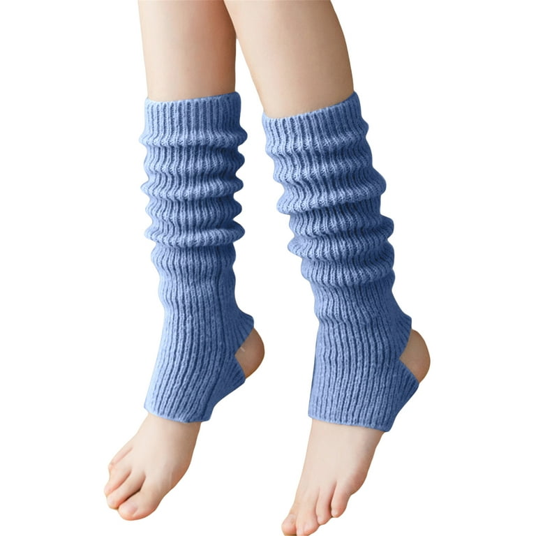KelaJuan Women's Ribbed Knit Leg Warmers Knee High Socks Boot